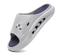 2XK-NOV Chaussons Antidérapants Homme claquettes légères décontractées à semelle épaisse pour Pantoufles hommes été (gris, Adulte, 43.5, Numérique, Système Taille Chaussures EU, Moyen)