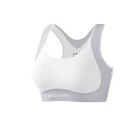 (2XL57.5-65kg,Gray)Seamless Breathable Sports Bra For Teenager Girls Shoulder beautiful back Underwear student shockproof Support Tops Vest