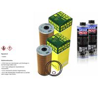 2xMANN-FILTER Ölfilter-h 829/1 X+ 2xLIQUI Moly Pro-Line Nettoyant Moteur