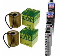 2xMANN-FILTER Ölfilter-hu 68 X + 2xLiqui Moly Pro-Line Nettoyant Moteur / 2x