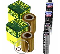 2xMANN-FILTER Ölfilter-hu 7003 X + 2xLiqui Moly / 2x Cera Tec