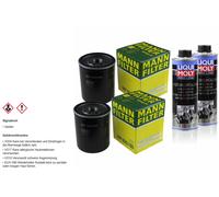 2xMANN-FILTER Ölfilter-wp 920/80 + 2xLIQUI Moly Pro-Line Nettoyant Moteur