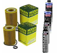 2xMANN Ölfilter-hu 712/9 X+ 2xLiqui Moly Pro-Line Nettoyant Moteur / 2x Cera Tec