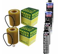 2xMANN Ölfilter-hu 925/4 X+ 2xLiqui Moly Pro-Line Nettoyant Moteur / 2x Cera Tec