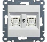 2xRJ45 Cat.6 UTP - LUMINA, blanco polar