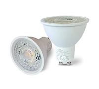 2xSweier Ampoules LED GU10 5W 38° Angle de rayonnement 430lm, Spot LED GU10 blanc chaud 3000K 220-240V, 5W équivalent à 50W halogène.