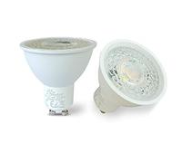 2XSweier GU10 LED Spots 220V 5W, Angle de Faisceau 38°, 430lm Lumière Blanche Froide 6000K, Index de Rendu des Couleurs Elevé CRI>85, Spot à LED, 5W Equivalent à 50W halogène, Non Dimmable.