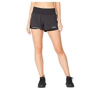 2XU Aero 2-in-1 Short de 3 Pouces, Noir, XL Femme