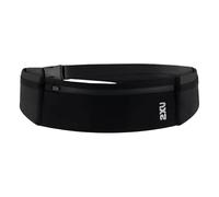 2XU Ceinture de course unisexe noire - Sac de taille léger et réglable pour la course à pied, le jogging et les activités de plein air - Maintient en toute sécurité votre téléphone, vos clés et vos