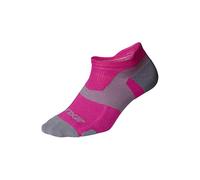 2XU Chaussettes unisexe Vectr Light Cushion No Show L Magenta/gris clair.