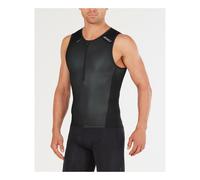 2xu Perform Tri Singlet Homme Noir - Tenues manches courtes et singlet de triathlon hommes S