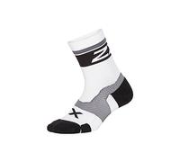 2XU Vectr Cushion Crew Socks Chaussettes, Blanc/Noir, 36 Mixte