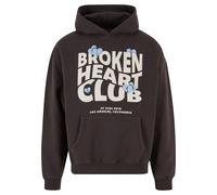 2Y Studios Sweat-shirt 'Broken Heart Club' bleu clair / noir / coquille d'oeuf, Taille S