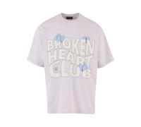 2Y Studios T-Shirt 'Broken Heart Club' beige / bleu / violet, Taille XL