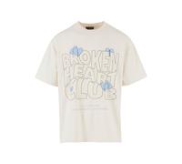 2Y Studios T-Shirt 'Broken Heart Club' bleu clair / vert clair / noir / blanc cassé, Taille L
