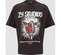 2Y Studios T-Shirt 'Eagle' rouge / noir / blanc, Taille XL