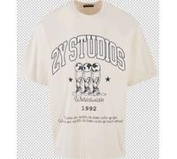 2Y Studios T-Shirt noir / blanc cassé, Taille S