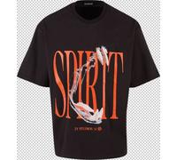 2Y Studios T-Shirt 'Spirit' rouge / noir / blanc, Taille S