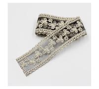2Yard/Lot 35mm Embroidery Lace Trims Exquisite Sewing Ribbon Webbing DIY Trimmings For Wedding Party Girl Dress Accessories(Gold 38mm)