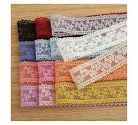 2Yard/Lot 35mm Embroidery Lace Trims Exquisite Sewing Ribbon Webbing DIY Trimmings For Wedding Party Girl Dress Accessories(White 35mm)