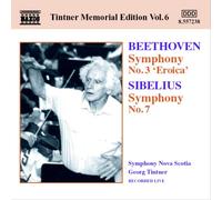 ベートーヴェン:交響曲第3番「英雄」/シベリウス:交響曲第7番(ティントナー・メモリアル・エディション 6)
