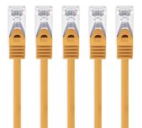 3,0 M - Orange - 5 Pièces Câble Réseau Cat7 Câble Patch Sftp Câble Lanka Câble Brut 10Gb/S - 500 Mhz Assemblé Avec 2 Fiches Rj45 Cat 6A