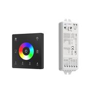 3.0 RGB + CCT LED de contrôle variateur RGBCW bande lumineuse 12V 24V 4 Zones écran tactile télécommande maison Life(WZ5 and TW5-4 B)