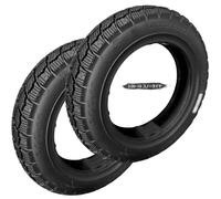 3.00-10 Pneu de Moto, 3.00-10 Sans Chambre Avant Arrière avec Profil Bloc Neige 3 00 10 Caoutchouc Résistant à l’Usure 280kPa Charge 47J 6PR(2pcs)