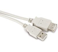 3,00 m Rallonge USB 2.0 grise (mâle A - femelle A)
