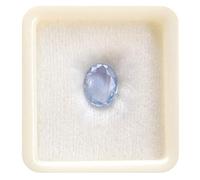 3.00 Ratti Natural Best Quailty Blue Sapphire (Neelam/Nilam) Pierre certifiée en laboratoire Cylone Qualité Terre Mind Pierre précieuse naturelle en vrac pour homme et femme - B0CG5MZ7MRNAMZ