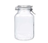 3 000 ml bocal à fermeture à fil « Fido », carré, ouverture : fermeture à fil métallique