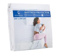 3.04 Konfortima Protège-matelas - 200 x 200 cm - imperméable Housse de matelas hygiénique anti-acariens (200x200)