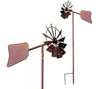 3.07 Moulin à vent en métal / grille avec girouette - env. 120 x 34 x 17,5 cm - Moulin à vent jardin