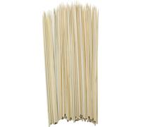 3.08 100x brochettes en bois pour feu de camp - 100 cm de long x 6mm Ø - Broches pour barbecue (grand)