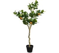 3.08 Déco Oranger avec pot - ca. 118 cm - Arbre artificiel avec oranges