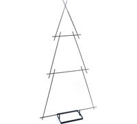 3.08 Deko Sapin LINE ART - 148 cm - Deko Stand Arbre en noir (grand / 148cm)
