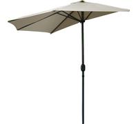 3.08 Demi-parasol DEMI PARASOL - env. 2,7 x 1,35m - parasol semi-circulaire - couleur : TAUPE