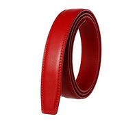 3,0cm Hommes Ceintures en cuir sans Buckles Homme d'affaires Ceinture sans boucle automatique Tête d'affaires Ceinture, 130cm