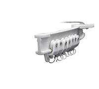 3.0M 4.0M 6M Flexible Curtain Track Rail Ceiling Top Side Mounted Straight Slide Home Window Balcony Plastic Bendable Accessories Pour Usage Domestique(2M set,Top clamping)