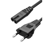 3,0M (9.8FT) Câble d'alimentation 2 Pôles pour PS5 PS4 PS3 Xbox SérieX S Cordon de Charge Type C Fiche Européenne vers Prise Femelle C7 Européen Câble pour TV Console de Jeux Lecteur DVD Blu Ray