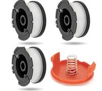 3+1+1 PCS Bobines de Fil Bobine,Bobine Filetée de Rechange pour Tondeuse à Gazon,Compatible avec Black + DEC AF-100 ST5530-GB GLC3630L20-GB STC1820PC-GB BESTA530-GB BESTA525-GB