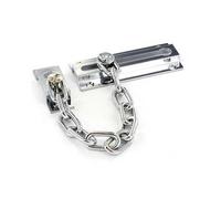 3 1/10,2 cm Pouce Chrome plaqué Chaîne de Porte Serrure avec vis