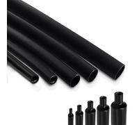 3:1 Heat Shrink Tubing with Glue,Waterproof Heat Shrink Tubing for Cable Insulation,Marking,Cable Grouping,Repairs Diameter 30mm x 2m,Black