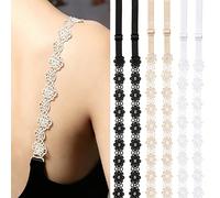 3/1 Paire de bretelles de soutien-gorge en dentelle florale, réglables, sans couture, sexy, polyvalentes, bretelles de soutien-gorge à boucle antidérapante, lingerie et accessoires pour femmes, rempla