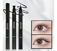 3/1 pièce Crayon eyeliner liquide de précision imperméable noir, durable, mat. Crayon eyeliner super pigmenté et ultra fin. Maquillage des yeux résistant à la transpiration et aux taches. Idéal pour l