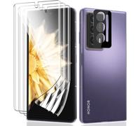 3+1 Pieces For Honor Magic V2 Soft Tpu Screen Protector [No Tempered Glass] + Honor Magic V2 Camera Tempered Glass, Hd Scratch-Proof Bubble-Free Screen Protector For Honor Magic V2