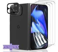 3+1 Pièces Pour Google Pixel 9 Pro Fold Protection Écran Tpu Souple [Pas Verre Trempé] + Pixel 9 Pro Fold Caméra Verre Trempé, Hd Anti Rayures Protecteur D'écran Pour Google Pixel 9 Pro Fold
