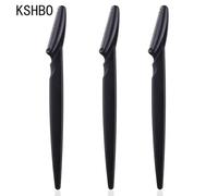 3/10/15 Pièces Lame De Tondeuse À Sourcils Couteau De Mise En Forme Yeux Sourcils Épilation Lames De Visage Épilation Grattoir Rasoir Femme Outils De Maquillage - Type 3pcs Black