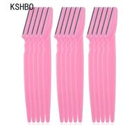 3/10/15 Pièces Lame De Tondeuse À Sourcils Couteau De Mise En Forme Yeux Sourcils Épilation Lames De Visage Épilation Grattoir Rasoir Femme Outils De Maquillage - Type 15pcs Pink