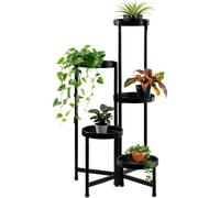 3.10 5 étages de supports pour plantes réglables individuellement - hauteur env. 80 cm / chaque plateforme env. Ø 20 cm - support pour fleurs